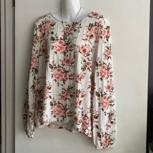 🆕 Suzy Shier Floral Long Sleeve Top!!! NEW w/ Tags!!! Plus Size XXL